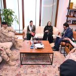 First Lady, Bibi Aseefa Bhutto Zardari visiting the Military Hospital Micro School at King Hamad University Hospital, where hospitalised children continue their education alongside medical care