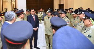 Field Marshal Syed Asim Munir, NI (M), HJ, COAS & CDF interacts with Cadet Assistant Superintendents of Police (ASPs) during his visit to the National Police Academy, Islamabad.