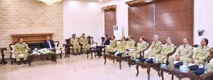 Field Marshal Syed Asim Munir, NI (M), HJ, COAS & CDF is being briefed on the School for High-Impact Elite Law Enforcement Development (SHIELD), as well as training programs and initiatives aimed at capacity building and modernization of the police during his visit to the National Police Academy, Islamabad.