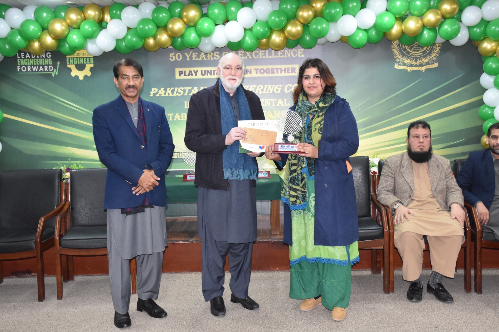 PEC’s first-ever interdepartmental table tennis tournament concludes as part of Golden Jubilee celebrations