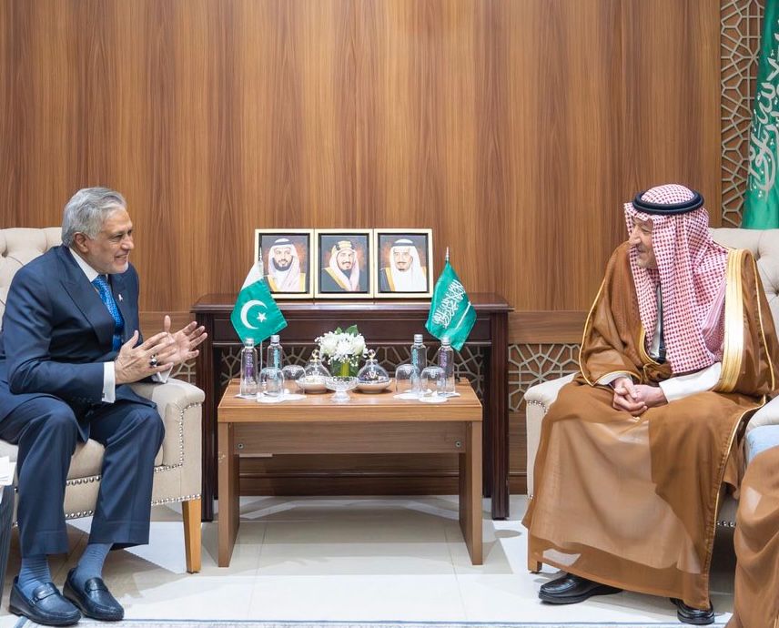 DPM/FM Dar, Saudi Deputy FM discuss strengthening of strategic partnership