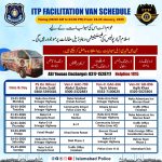ITP announces facilitation vans schedule from Jan 19 to 25