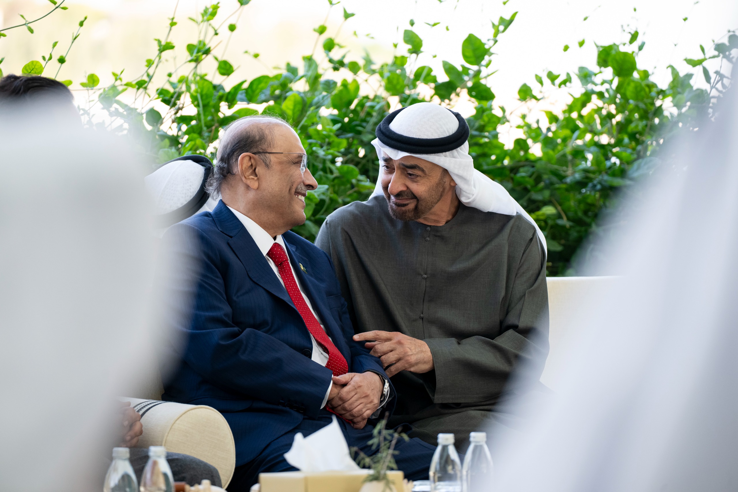 President Zardari, UAE President Sheikh Mohamed discuss ways to further strengthen brotherly ties