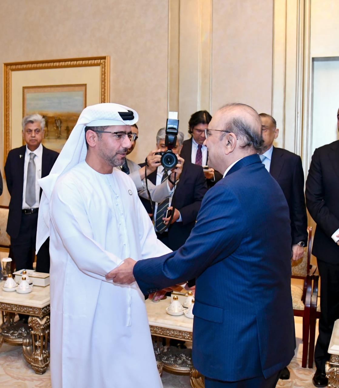 President Zardari lauds AD Ports Group's growing investment in Pakistan