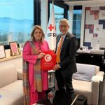 PRCS Chair holds high level talks with IFRC, ICRC in Geneva