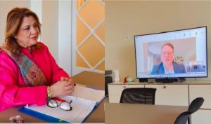 PRCS Chair holds high level talks with IFRC, ICRC in Geneva