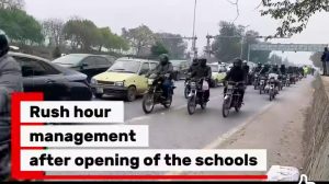 CTO Hamzah Humayun reviews traffic arrangements during rush hours amid fog