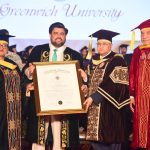 Senator Sarmad Ali conferred honorary doctorate by Greenwich University