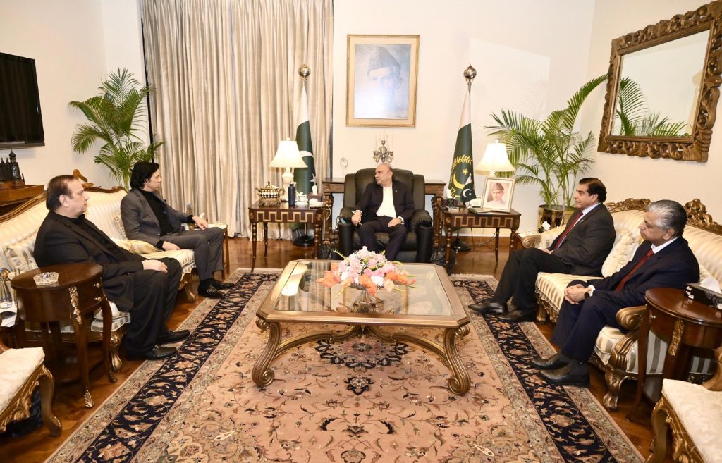 Vawda Senator Faisal Vawda meets President