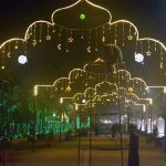Workers are busy decorating the Nigheban Ramazan Bazaar in city.