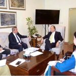 His Excellency Mr. Khazar Farhadov, Ambassador of the Republic of Azerbaijan to Pakistan, called on the Federal Minister for Climate Change and Environmental Coordination, Dr. Musadik Malik.