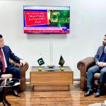 Chairman of the National Bar Association of the Republic of Kazakhstan, Mr. Myrzagarayev Madi calls on Minister of State for Law and Justice Barrister Aqeel Malik at the Ministry of Law & Justice. The meeting reflected a shared commitment to strengthening legal institutions and professional collaboration between the legal fraternities of both the countries