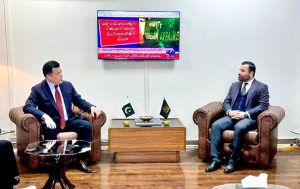 Chairman of the National Bar Association of the Republic of Kazakhstan, Mr. Myrzagarayev Madi calls on Minister of State for Law and Justice Barrister Aqeel Malik at the Ministry of Law & Justice. The meeting reflected a shared commitment to strengthening legal institutions and professional collaboration between the legal fraternities of both the countries