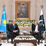 President Asif Ali Zardari and President of the Republic of Kazakhstan, Kassym-Jomart Tokayev, exchange views during delegation-level talks at Aiwan-e-Sadr