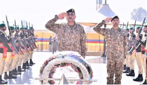 Field Marshal Syed Asim Munir, NI (M), HJ, COAS & CDF laid wreath at the Jammu and Kashmir Martyrs Monument and offered rich tributes to the Shuhada of Kashmir movement, acknowledging their enduring legacy of valour and selfless sacrifice, during his visit paying homage to the martyrs of the freedom struggle.