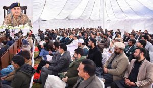 Interacting with the notables and veterans during his visit Field Marshal Syed Asim Munir, NI (M), HJ, COAS & CDF reiterated Pakistan’s unwavering political, moral, and diplomatic support for the people of Indian Illegally Occupied Jammu & Kashmir (IIOJK). He noted that Indian atrocities, unabated violations of human rights, and Hindutva-driven excesses have failed to suppress the legitimate struggle and the aspirations of the Kashmiri people.