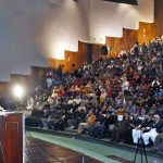 Chairman Prime Minister’s Youth Programme Rana Mashhood Ahmed Khan addressing in Kashmir Solidarity Day at Al-Hamra