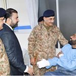 Field Marshal Syed Asim Munir, NI (M), HJ, COAS & CDF, along with CM Balochistan Mir Sarfraz Bugti, visits Combined Military Hospital (CMH) Quetta, where he meets the injured personal of Army, FC Balochistan and Police. He lauded their high morale and commended their bravery and steadfastness in protecting the motherland from foreign-sponsored terrorists