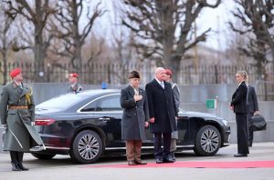 Prime Minister Muhammad Shehbaz Sharif being presented Guard of Honour upon arrival in Austria's Federal Chancellery.
