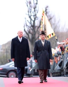 Prime Minister Muhammad Shehbaz Sharif being presented Guard of Honour upon arrival in Austria's Federal Chancellery.