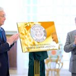 Prime Minister Muhammad Shehbaz Sharif and President of Kazakhstan Kassym-Jomart Tokayev unveiling the plaques of Mutual Sports and Education Centers during the official ceremony held at the Prime Minister's House.