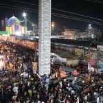 A large number of devotees arrives to attend 774th Urs celebration at shrine of Lal Shahbaz Qalandar