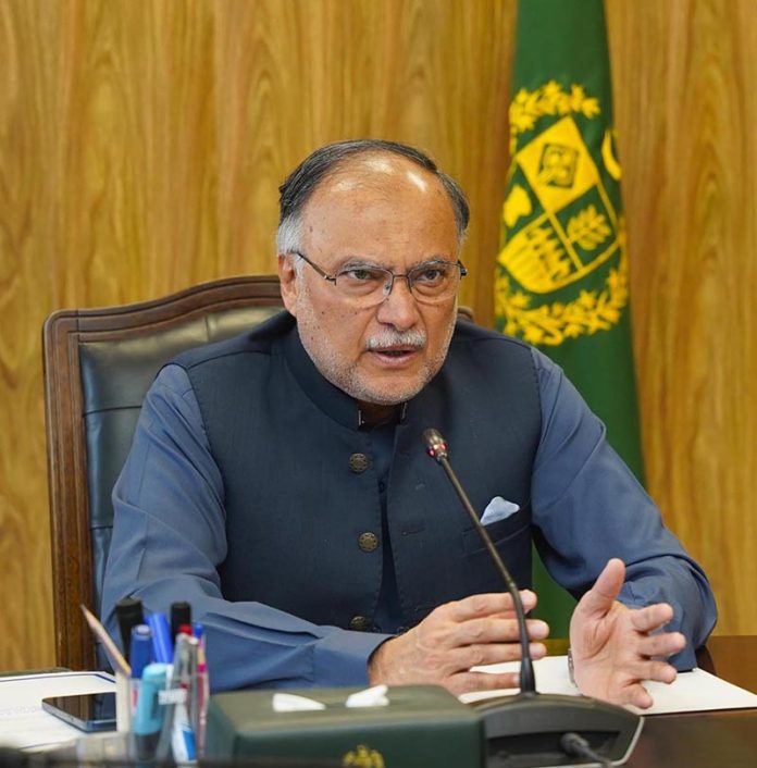 Federal Minister for Planning, Development & Special Initiatives, Ahsan Iqbal, chairing a high-level consultative meeting with leading media professionals to deliberate on the production of Landmark historical web series on Muhammad Ali Jinnah and Allama Muhammad Iqbal