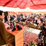Federal Minister for Education and Professional Training, Dr. Khalid Maqbool Siddiqui addressing during inauguration of Free Surgical Camp at Khidmat-e-Khalak Foundation.