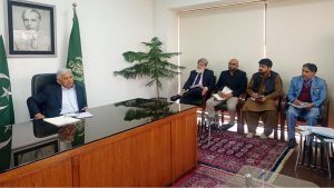 Federal Minister for National Food Security and Research Rana Tanveer Hussain chairs the 6th meeting of the National Wheat Oversight Committee to review wheat procurement arrangements, stock availability, and price stability measures across the country