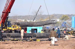 Construction work on a new underpass along Park Road in Margalla Enclave has gained momentum, marking another step towards reducing traffic congestion and improving the capital's road infrastructure.