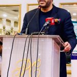 Parliamentary Secretary for Information & Broadcasting, Barrister Danyal Chaudhry, addressing the District Administration and District Health Officials at the "Celebration of Success" event in Rawalpindi.