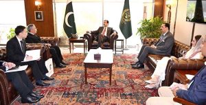 Chairman Senate, Syed Yousuf Raza Gilani,in a meeting with Atadjan Movlamov, Ambassador of Turkmenistan, at Parliament House.