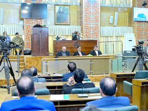 Prime Minister of Pakistan Muhammad Shehbaz Sharif addresses a special session of Azad Jammu and Kashmir Legislative Assembly on the occasion of Kashmir Solidarity Day.