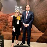 Federal Minister for Finance and Revenue, Senator Muhammad Aurangzeb, holding a meeting with the Managing Director of the World Bank Group, Ms. Anna Bjerde, on the sidelines of the Annual AlUla Conference for Emerging Market Economies, to discuss progress under the Country Partnership Framework and key development priorities for Pakistan
