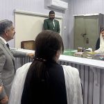 The Hon'ble Chief Justice of Pakistan, along with Chief Justice Lahore High Court witnessing the Court proceeding in the court of Civil judge of at Fort Abbas