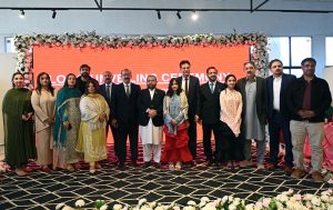 Aurangzeb Khan Khichi, Federal Minister for National Heritage and Culture Division, addressing after inaugurating the Isloo International Fashion Festival 2026