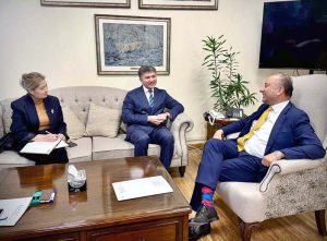 His Excellency Yerzhan Kistafin, Ambassador of the Republic of Kazakhstan to Pakistan, called on the Federal Minister for Climate Change and Environmental Coordination, Dr. Musadik Malik.