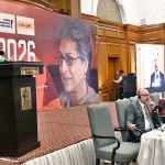 Federal Minister for Climate Change and Environmental Coordination Dr. Musadik Malik addresses the Asma Jahangir Conference