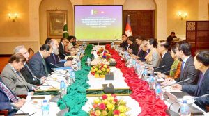 m Kamal Khan and Cham Nimul during a delegation-level meeting to strengthen Pakistan-Cambodia trade, industrial cooperation and supply chain integration.