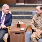Prime Minister Muhammad Shehbaz Sharif is being briefed on the Pakistan-Afghanistan situation by the Military leadership