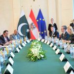 Prime Minister Muhammad Shehbaz Sharif in delegation level talks with Austrian Chancellor Christian Stocker.