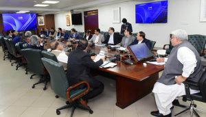 Chairman FBR, Rashid Mahmood Langrial chairing a meeting with a delegation of Islamabad Chamber of Commerce and Industry (ICCI) at FBR Headquarters.