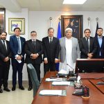 Chairman FBR Rashid Mahmood Langrial in a group photo with the representatives of the Pakistan Tax Bar Association here at FBR Headquarters