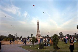 A beautiful view of the sky filled with colorful kites during the three-day “Basant” festival, the festival is returning to the provincial capital after 20 years