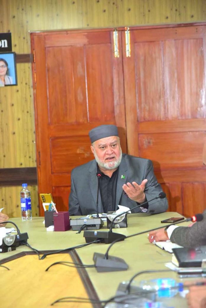 Federal Minister Syed Imran Ahmad Shah chaired a review meeting at Ministry of Poverty Alleviation and Social Safety with all the stakeholders of PM Ramzan Relief Package 2026 to review it's progress and to address issues