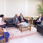 Federal Minister for Board of Investment Qaiser Ahmed Sheikh meets with a senior delegation of Coca-Cola Icecek Pakistan