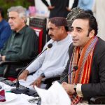 Chairman Pakistan People’s Party Bilawal Bhutto Zardari speaks at an iftar dinner hosted by Asadullah Bhutto, PPP Taluka Larkana President and Vice Chairman of the District Council Larkana, attended by dignitaries, journalists, business leaders, and members of civil society.