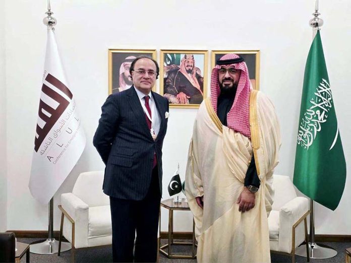 Federal Minister for Finance and Revenue, Senator Muhammad Aurangzeb, held a meeting with H.E. Faisal bin Fadhil Alibrahim, Minister of Economy and Planning of the Kingdom of Saudi Arabia, on the sidelines of the AlUla Conference 2026 for Emerging Market Economies