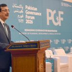 Chairman Senate of Pakistan, Syed Yousaf Raza Gillani, addressing the concluding session of the two-day flagship event of the Ministry of Planning — "Pakistan Governance Forum 2026" at a local hotel