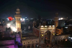 People enjoying during the three-day “Basant” festival in the City where citizens are flying kites, the festival is returning to the provincial capital after 20 years